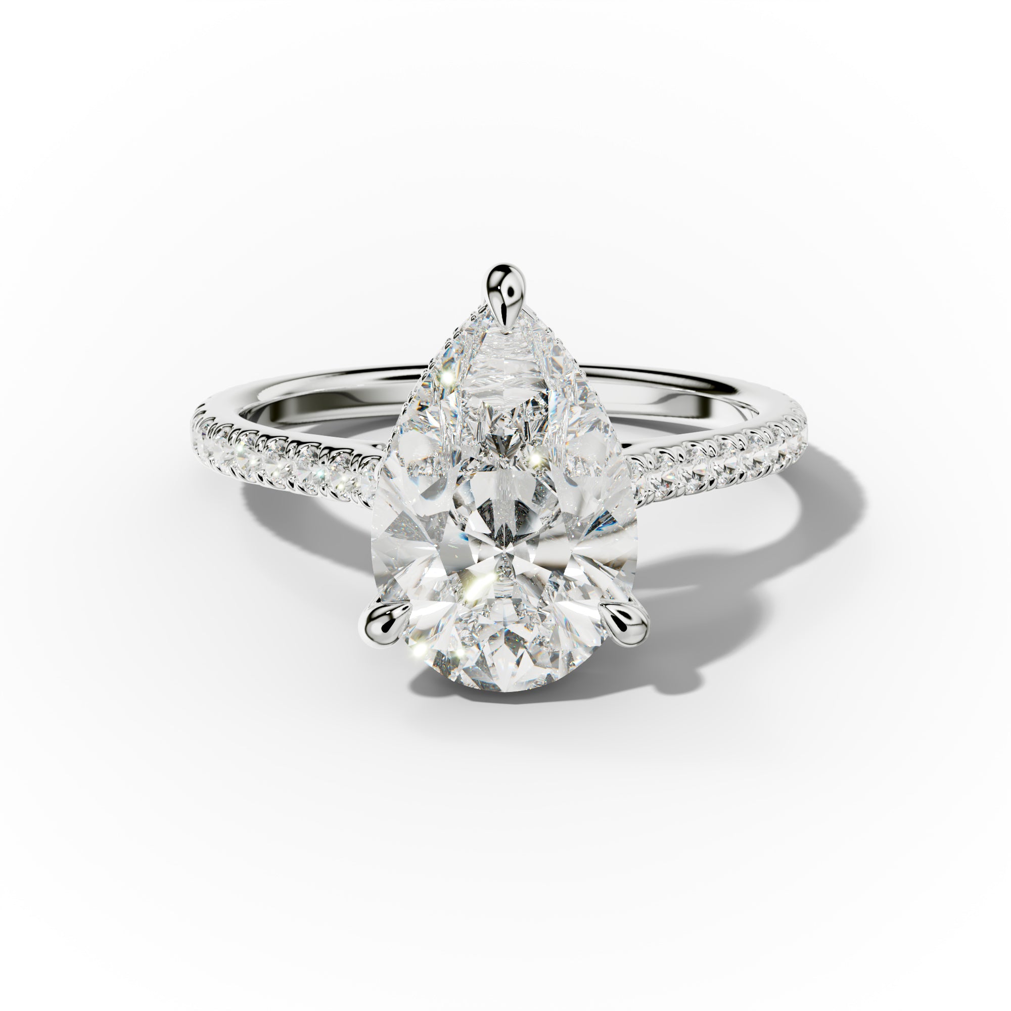 Aria Pear Shape Diamond Engagement Ring
